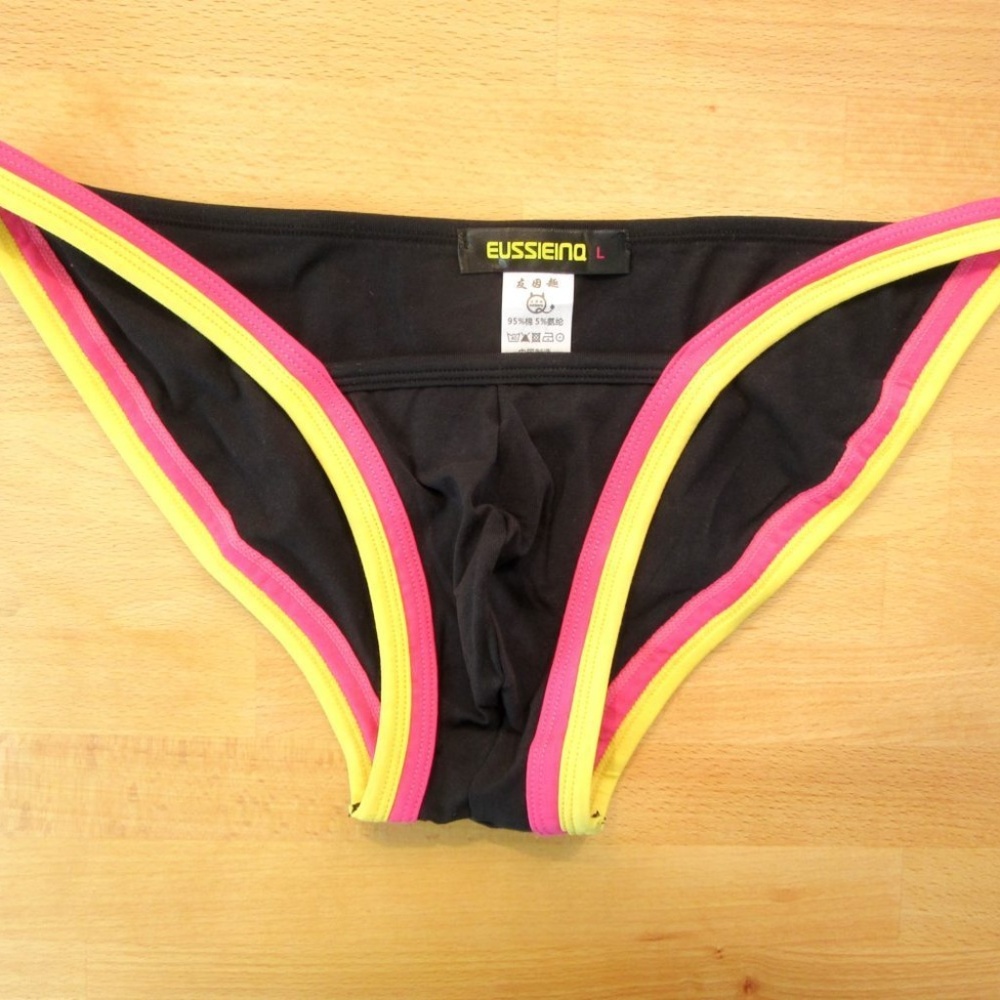 Black, Pink and Yellow Brief